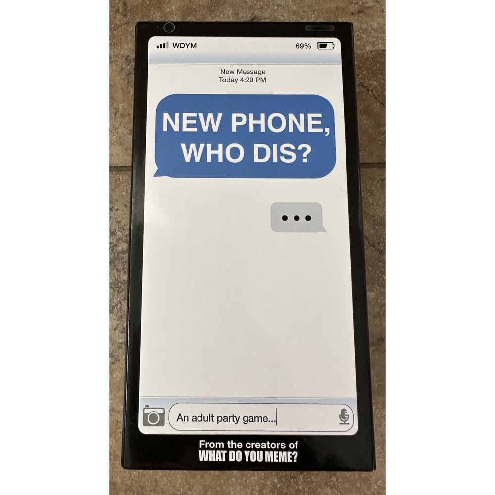 New Phone, Who Dis? Adult Party Game by What Do You Meme VGC